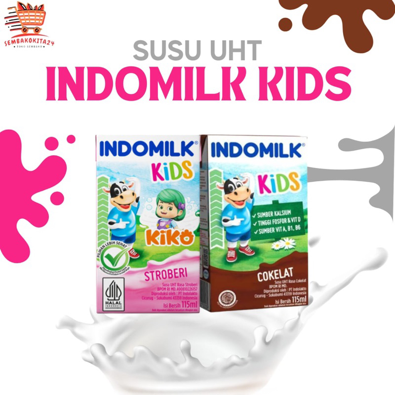 

Susu UHT Indomilk Kids Mini 1 Kotak 115 Ml All Varian