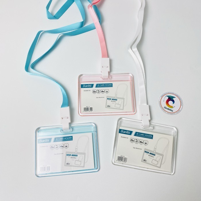 

Name Tag ID Card Holder BANTEX Landscape Transparan - Putih