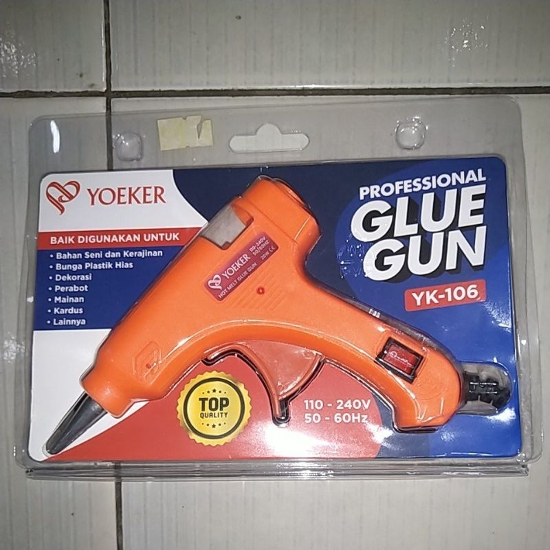 

Hot melt Glue Gun 20 Watt &40 Watt untuk ukuran lem lilin kecil 7mm -Alat Lem Tembak / bakar