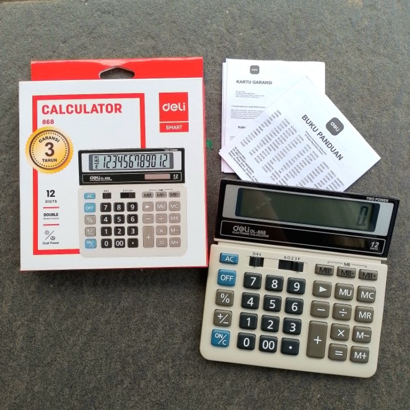 

Kalkulator Calculator Smart Deli 868 ( Pcs ) [ Original ]