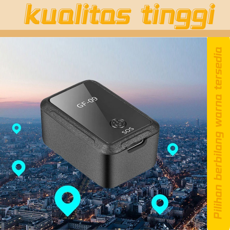GF09 GPS Mobil Tracker Kecil Mini Tracker Anak Pelacak Anti-Pencurian Kendaraan GPS Portabel Super M