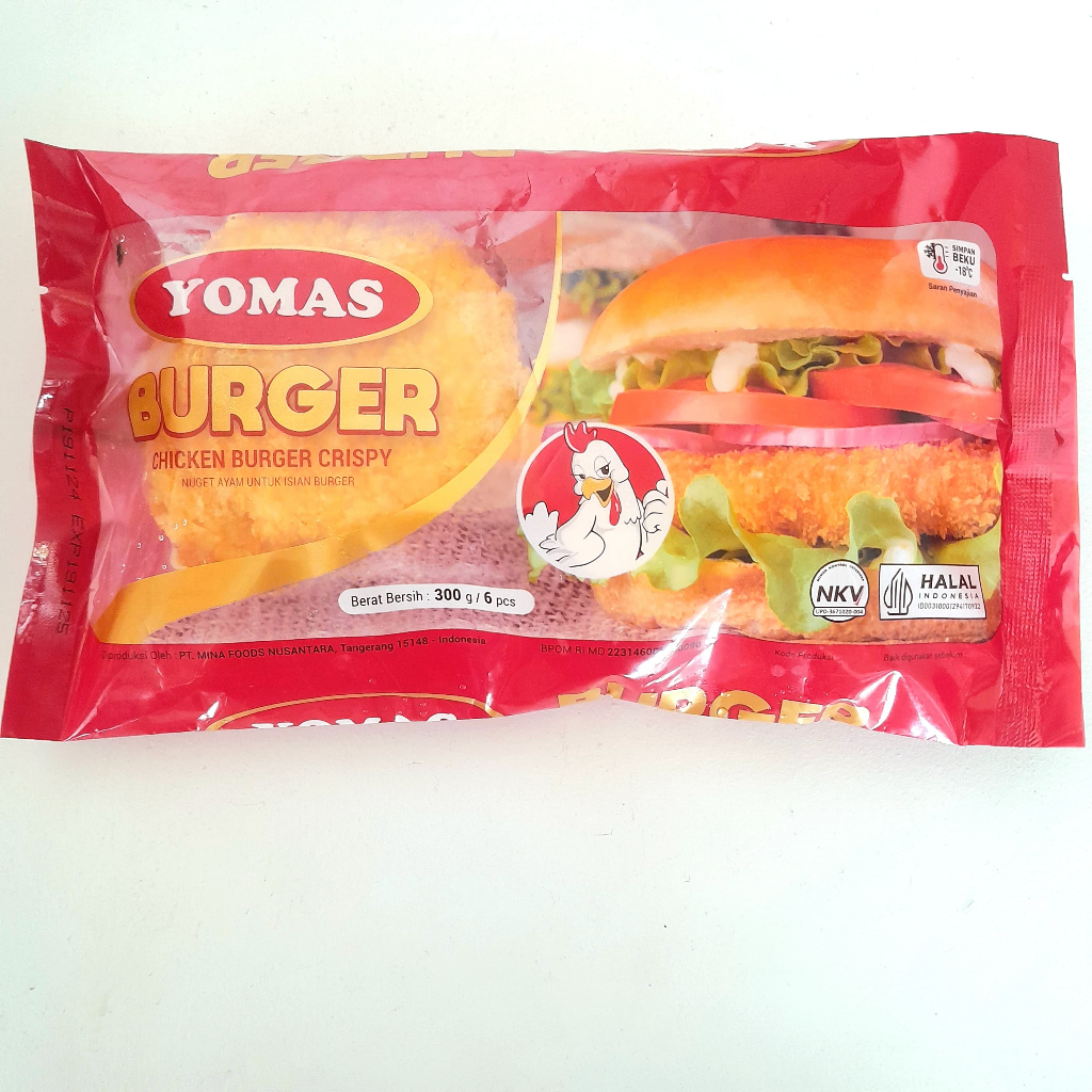 

YOMAS chicken burger 300gr