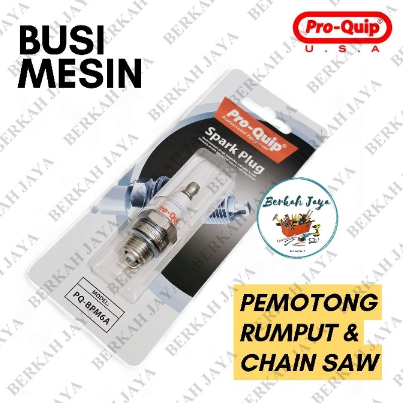 Busi Mesin Pemotong rumput 2 Tak PRO-QUIP BPM6A Japan | Potong memotong rumput | Busi Mesin Chainsaw