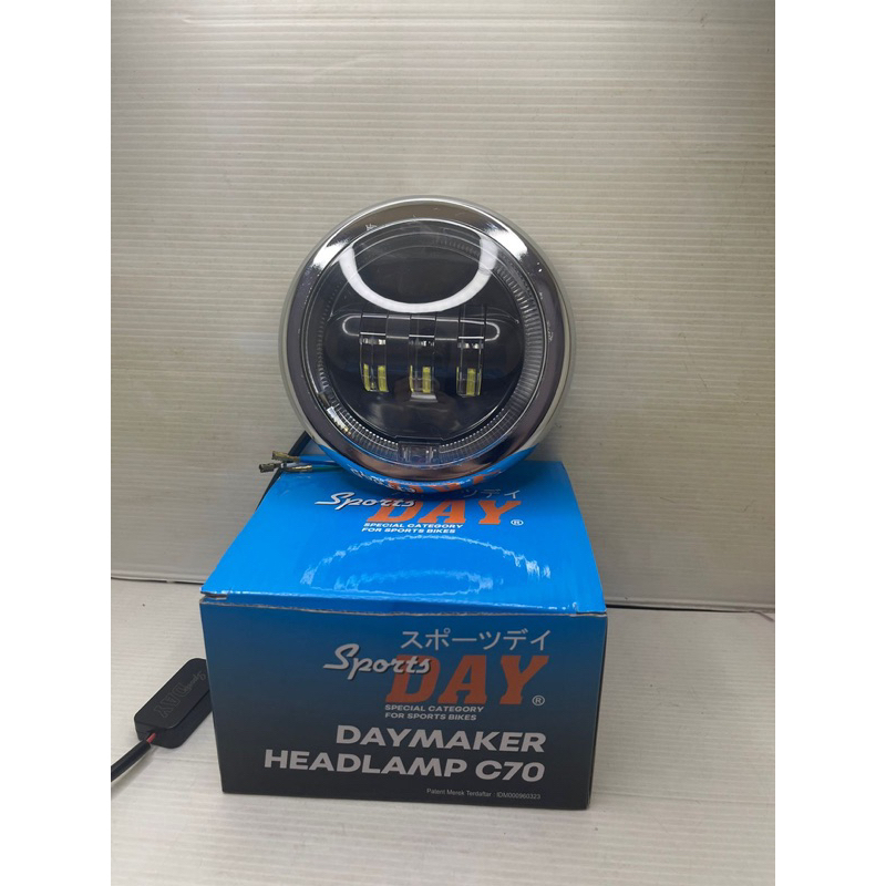 Lampu depan led day c70