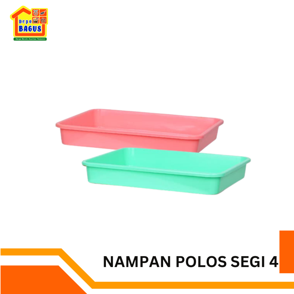 Nampan Polos Segi4 MM (pastel) Nampan Plastik Nampan Sajian