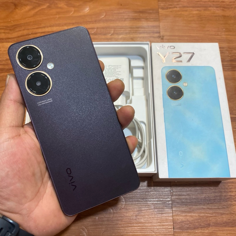 vivo y27 ram 6/128gb second ex vivo resmi indonesia