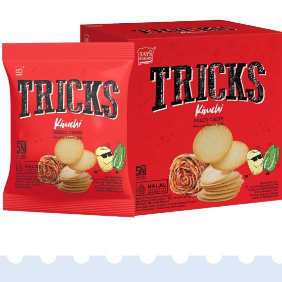 

Tricks Keripik Kentang Potato Chips Kimchi isi 10 pcs x 12 gram