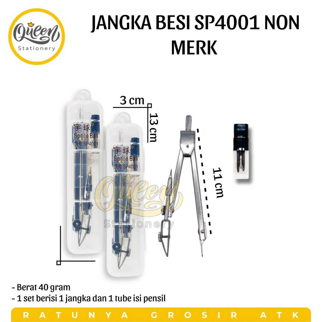 

1 SET JANGKA BESI SP4001 NON MERK PERLENGKAPAN MATEMATIKA