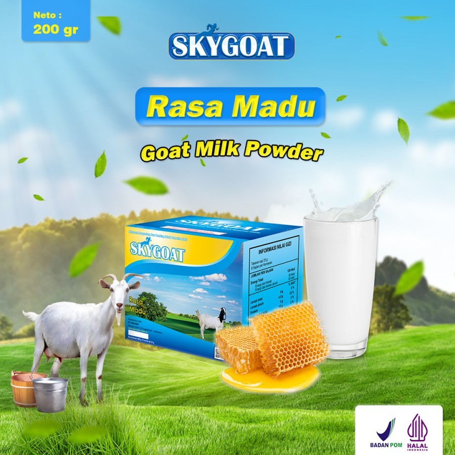 

Susu Etawa Kambing SKYGOAT Rasa Madu Propolis BPOM Terbaru