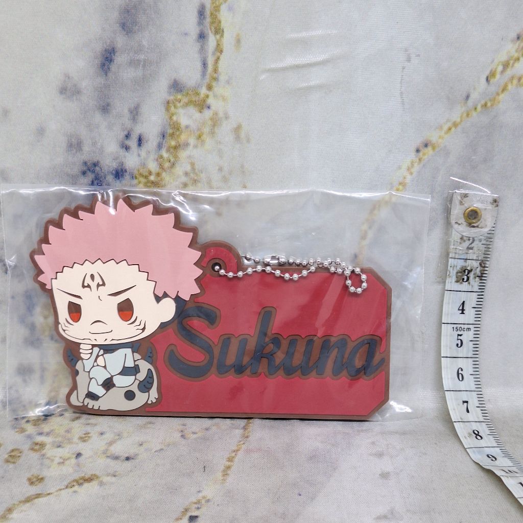 Jujutsu Kaisen Sukuna Rubber Keychain Ichiban Kuji G Prize Gantungan Kunci Karet Chokonokko Loose Pa
