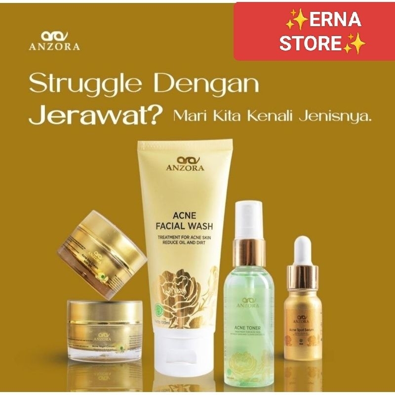 ✨ER✨ ANZORA SKINCARE PAKET SKINCARE B'POM ORIGINAL BISA COD