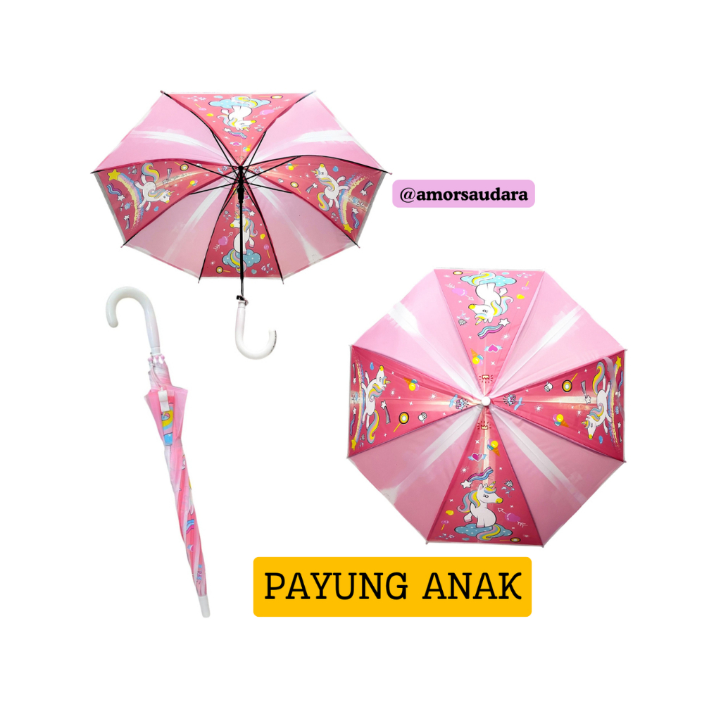 PAYUNG TANGKAI/ PAYUNG ANAK LAKI/ PAYUNG ANAK PEREMPUAN/ PAYUNG ANAK UNICORN/ PAYUNG ANAK SUPERMAN/ 