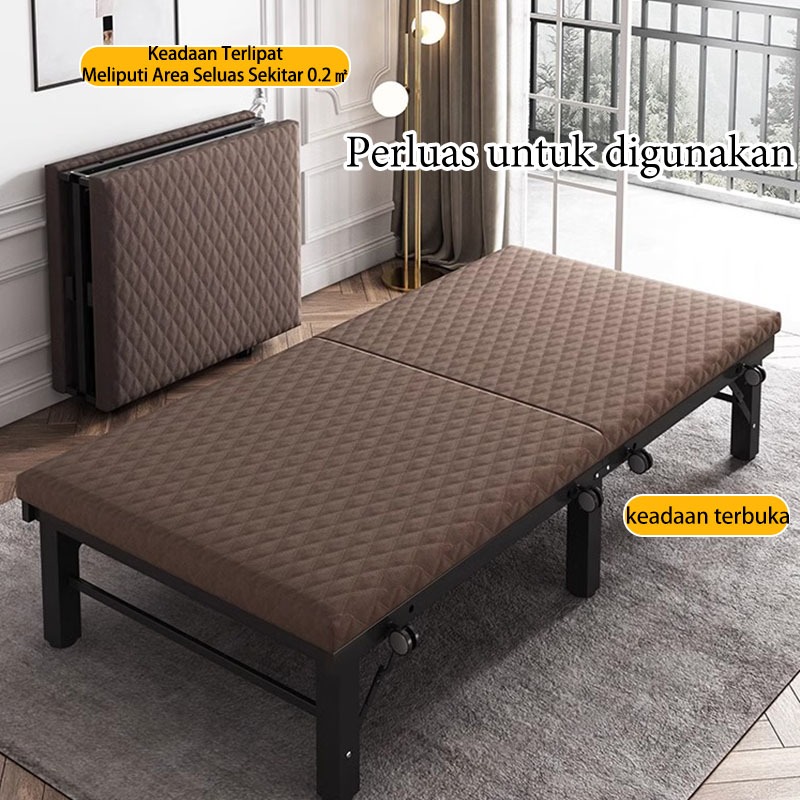 Tempat Tidur Lipat Ranjang Lipat Portable Ranjang Besi Dipan Lipat Tempat Tidur Lipat Multifungsi