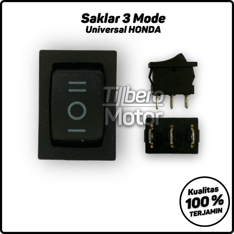 Saklar On Off Lampu Variasi Motor 3 Mode Universal