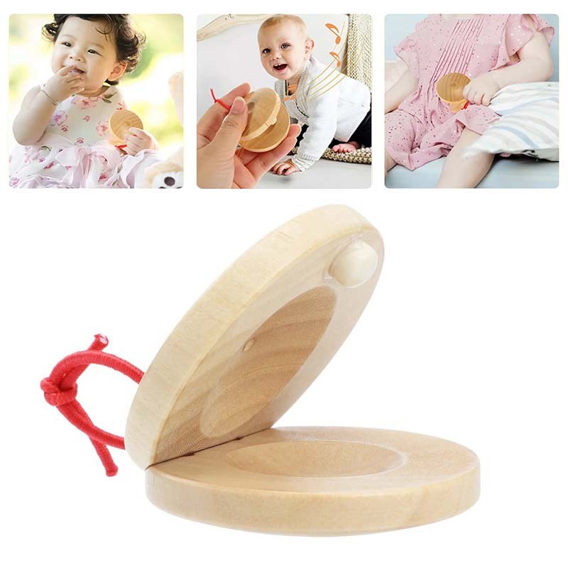1 Passang Kastanyet Kayu Alat Musik Kastanyet Kayu Castanet Alat Music Musik Alat Musik Perkusi Wood