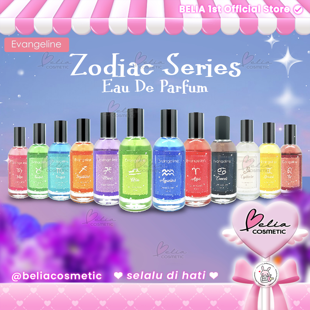 ❤ BELIA ❤ EVANGELINE Eau De Parfum Zodiak 50ml | Parfum Wanita