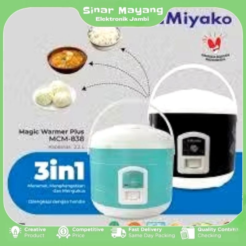 Magic Com Miyako 2.2 Liter MCM-838 / MCM838 / 838