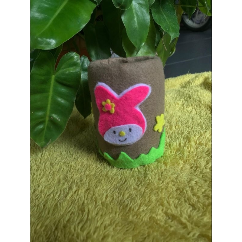 

Tempat pensil botol bekas flanel|Prakarya