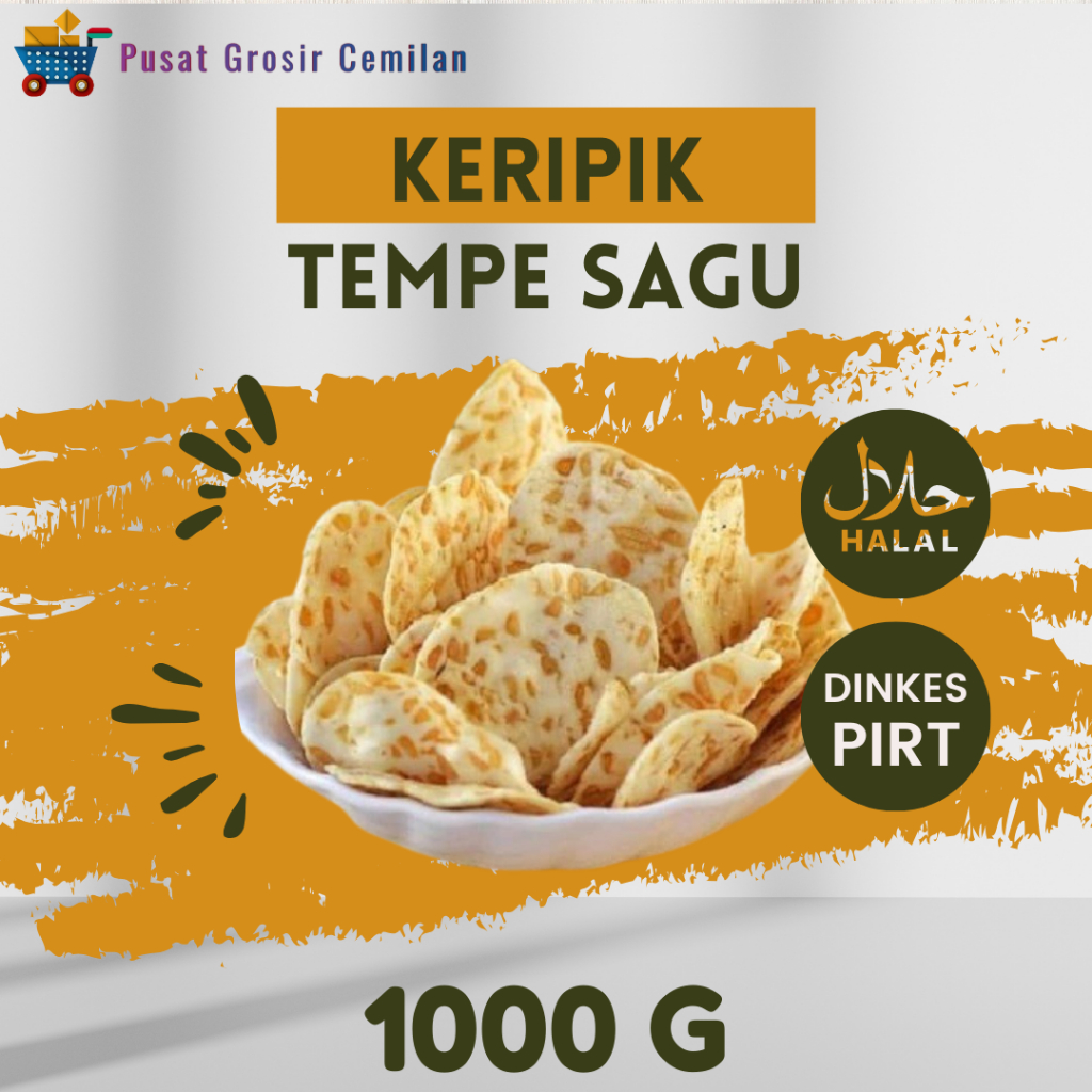 

Keripik Kerupuk Kripik Tempe Sagu Crispy Gurih Premium 1 Kg