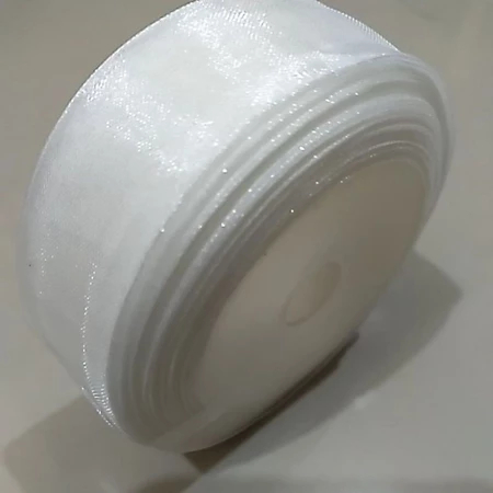 

PITA ORGANDY POLOS UKURAN 1 INCH 20 YARD - PUTIH 001