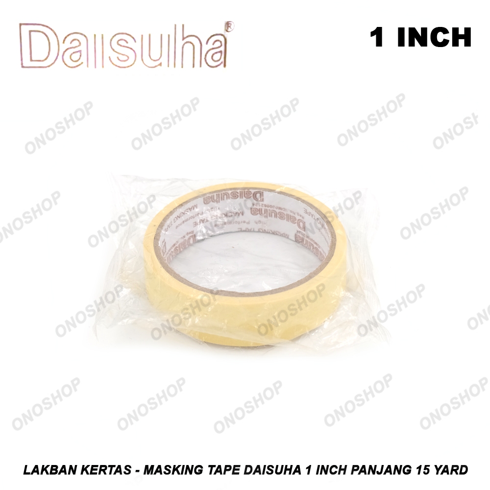 

Lakban Kertas - Masking Tape Daisuha 1 Inch Panjang 15 Yard