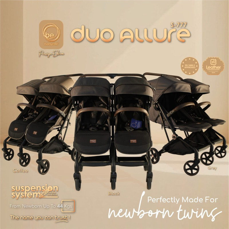 Stroller BabyElle / Baby Elle Duo Allure Prestige Twin S-777 /  Stroller Bayi kembar