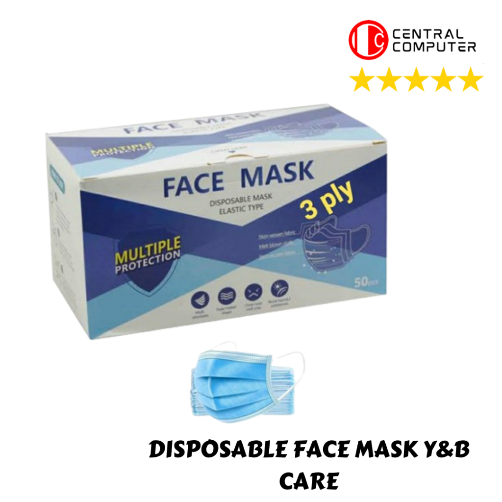 Disposable Face Mask Y&B Care