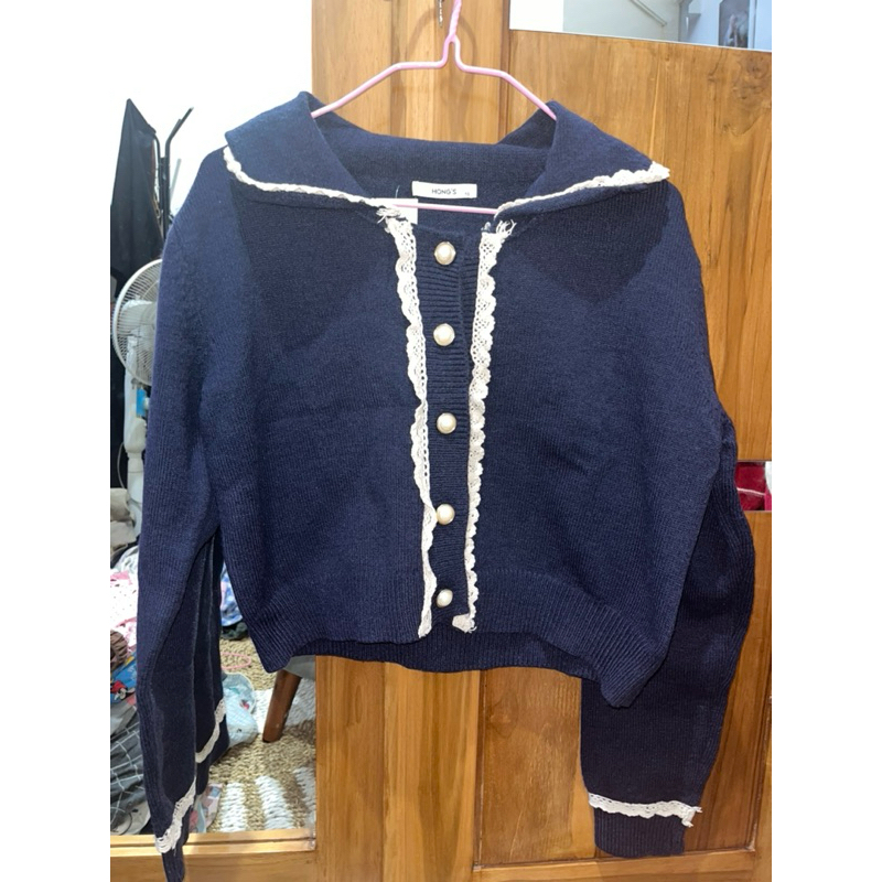 cardigan premi rajut sailor mickey pl premium preloved