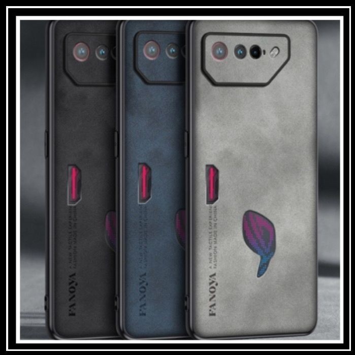Asus Rog Phone 6 Fanoya Nappa Original Case Hard Casing Leather Cover HardCase Bumper Soft Silicone