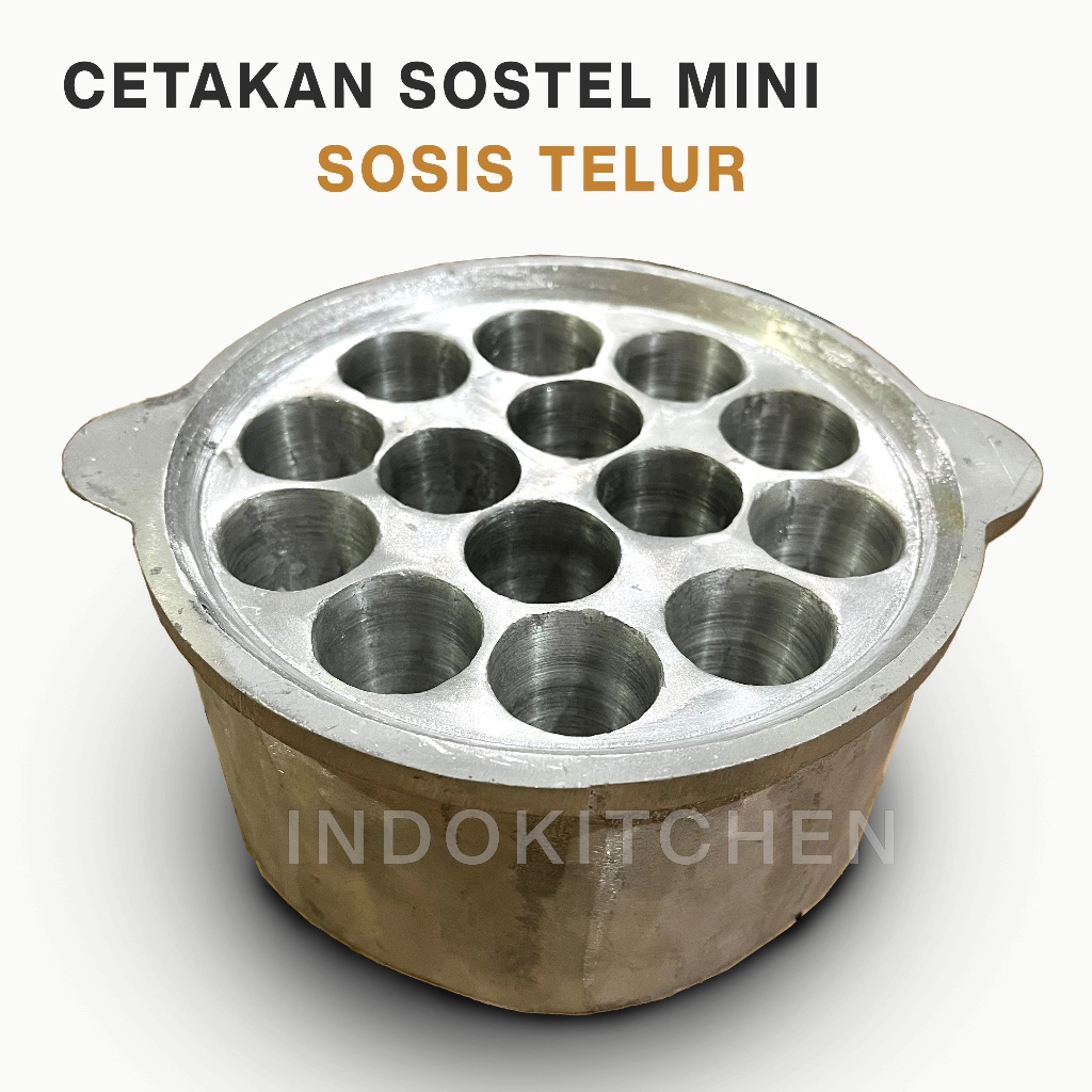 Wajan SOSTEL Cetakan sostel 14 lubang ALuminium cór