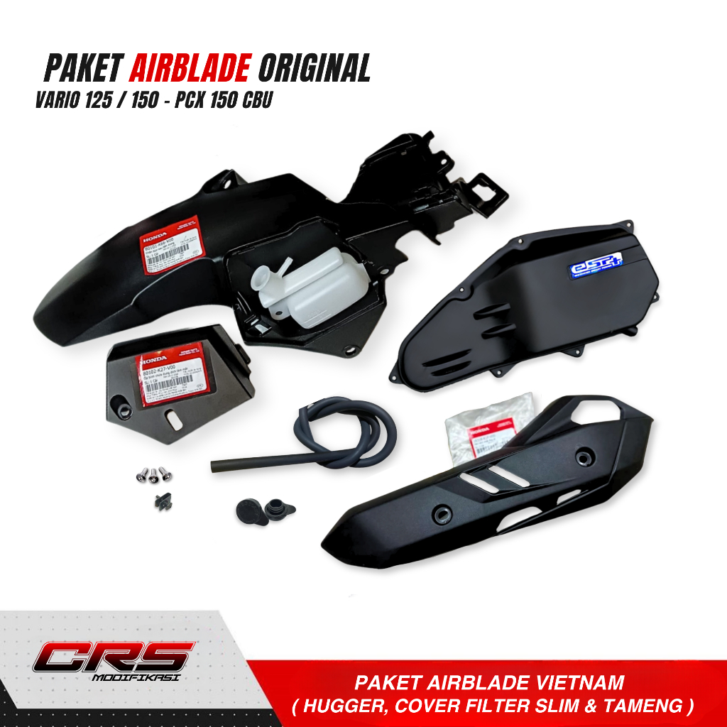 PAKET HUGGER AIRBLADE VARIO HUGGER AIRBLADE VARIO COVER FILTER VARIO TAMENG AIRBLADE PAKET AIRBLADE