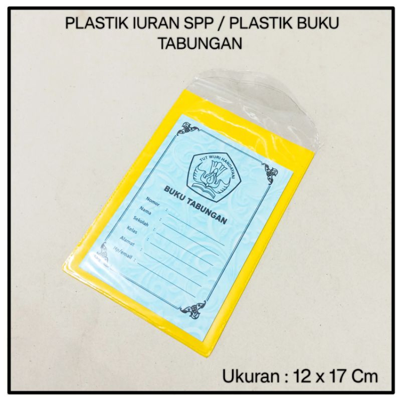 

25 Pcs Plastik Iuran Spp / Plastik Buku Tabungan