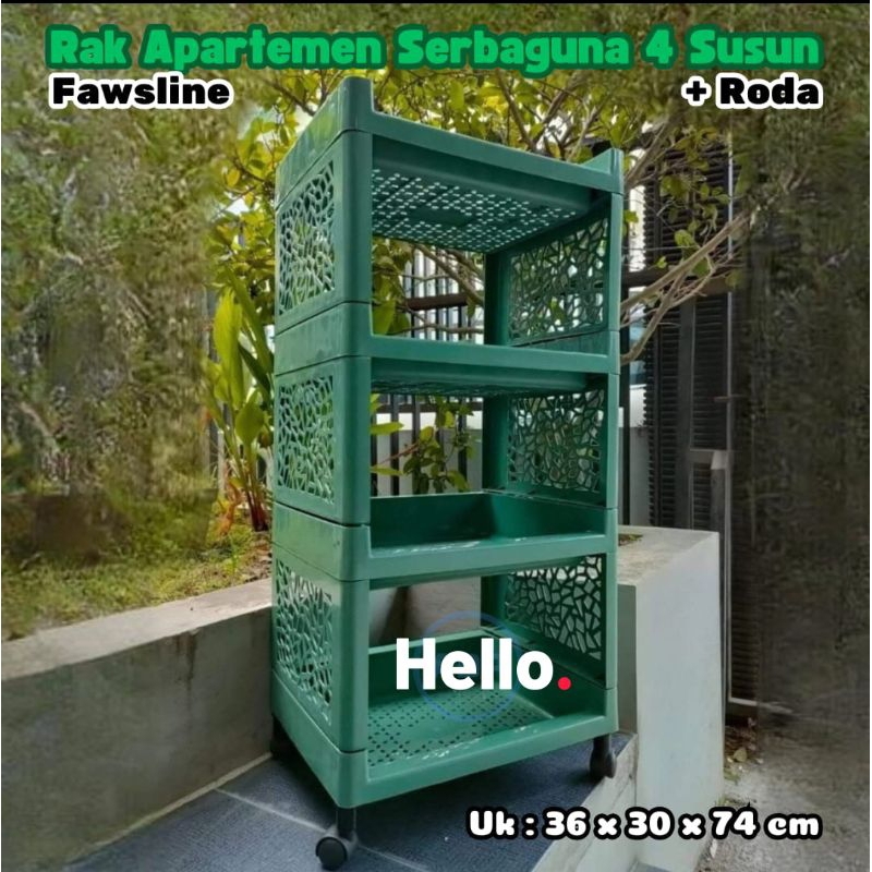 RAK APARTEMEN 4SUSUN SERBAGUNA FAWSLINE
