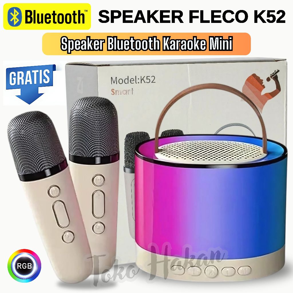 Speaker Mini Fleco K52 / Speaker TV Full Bass / Salon Bluetooth Mini Super Bass / Speaker Karaoke KT