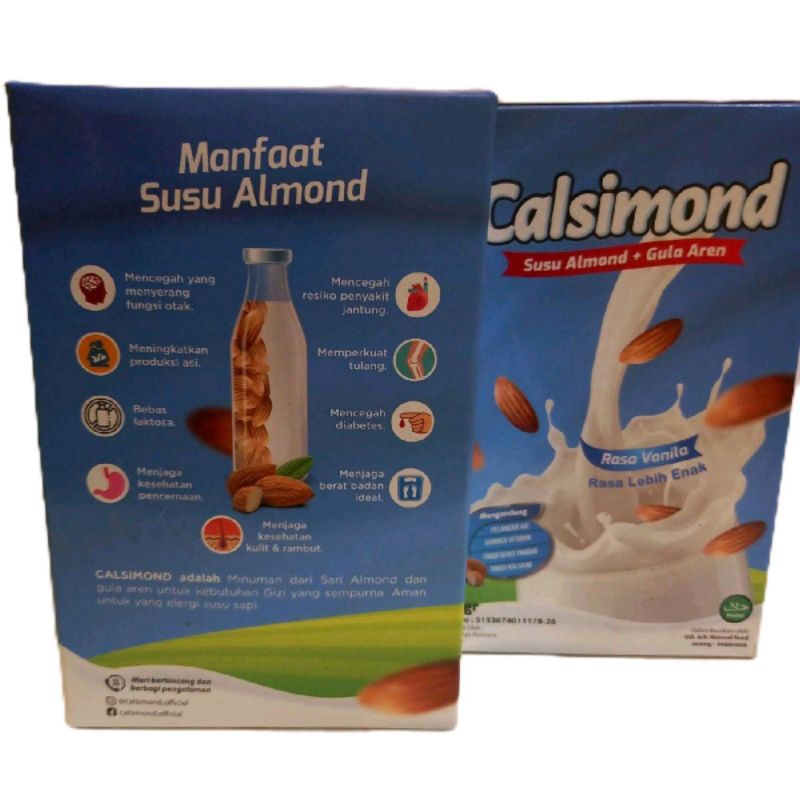 

CALSIMOND SUSU ALMOND + GULA AREN RASA VANILA 200gr