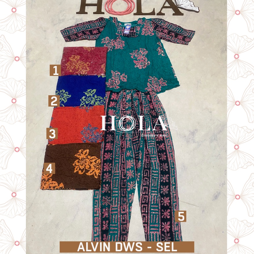 KODE O37Y HOLAFASH  BSetelan Cp Alvin Dewasa tangan 34  Setelan Batik Homie oneset setcel rumah adem