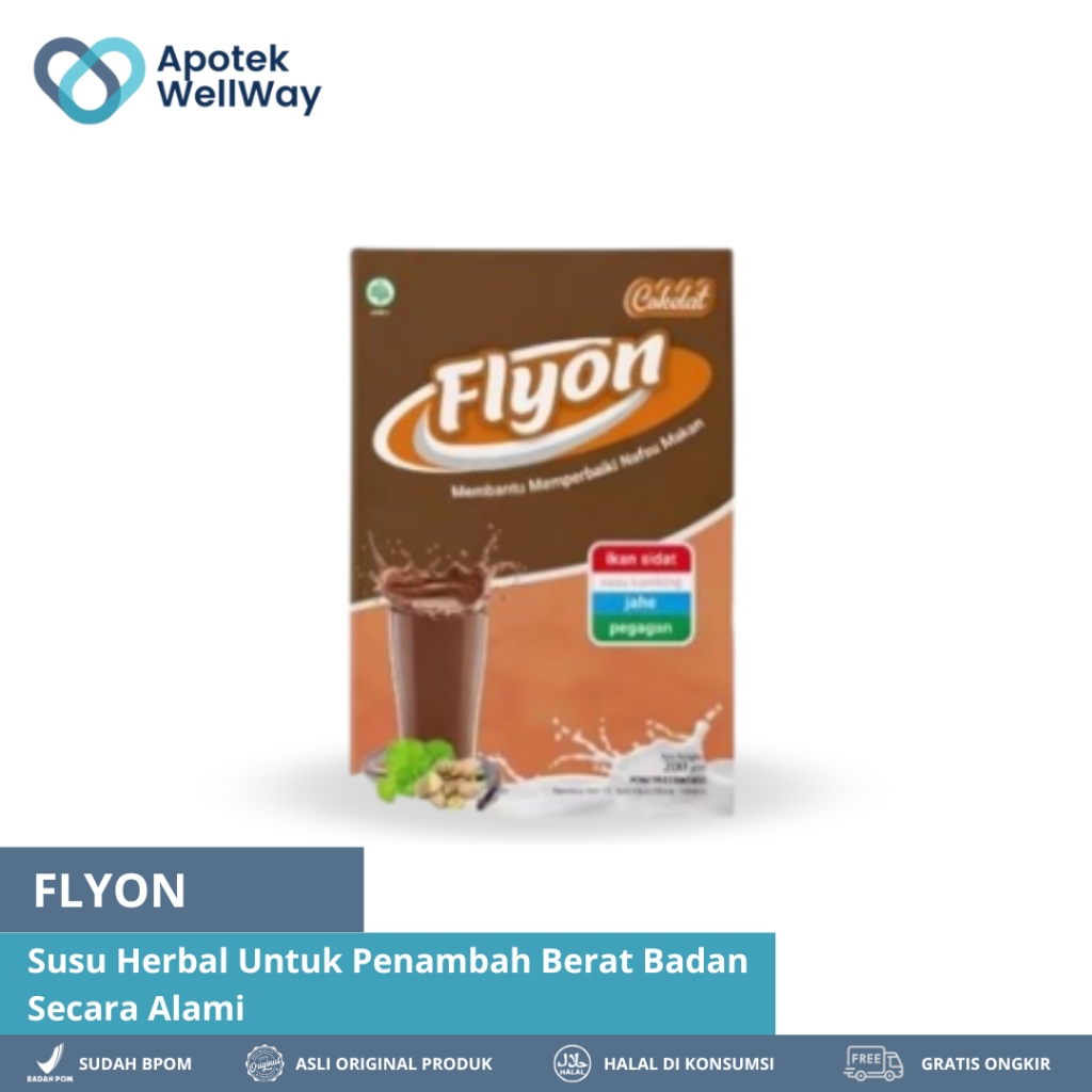 

Susu Flyon COKLAT Susu Penggemuk Badan Dan Penambah Nafsu Makan Original Vitamin Penggemuk Badan