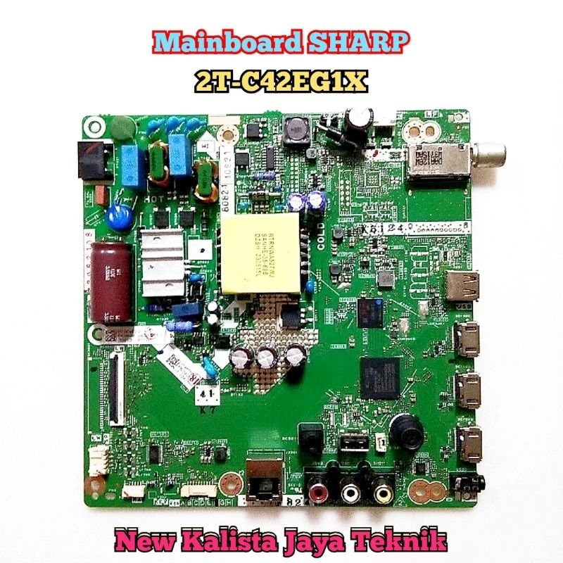 MAINBOARD TV SHARP 2T-C42EG1X ORIGINAL BARU QPWBNH196WJN2 MB SHARP 42EG1X MOTHERBOARD TV 2TC42EG1X M