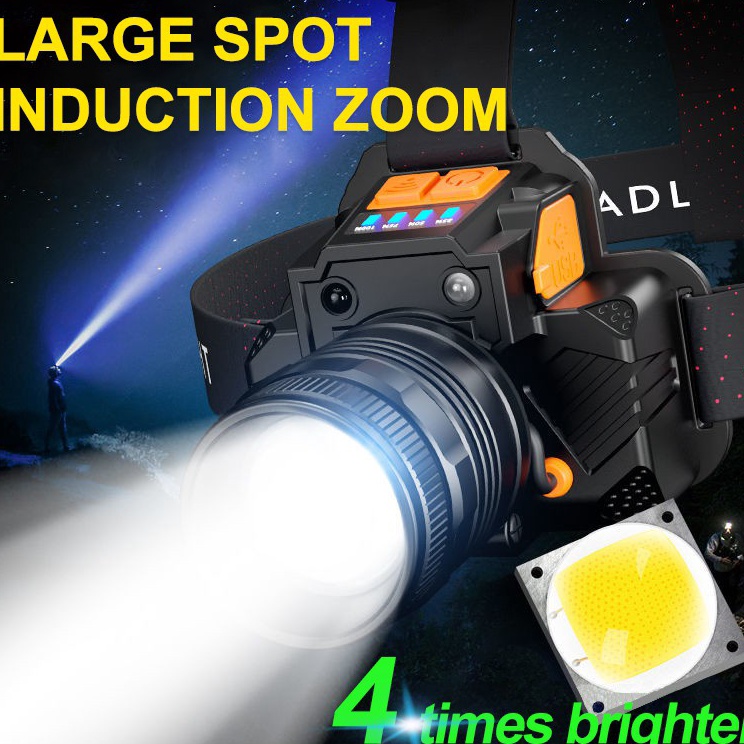 Paling Meriah  Pengiriman GratisSenter kepala berkemah LED super terang Senter berkemah Senter kepal