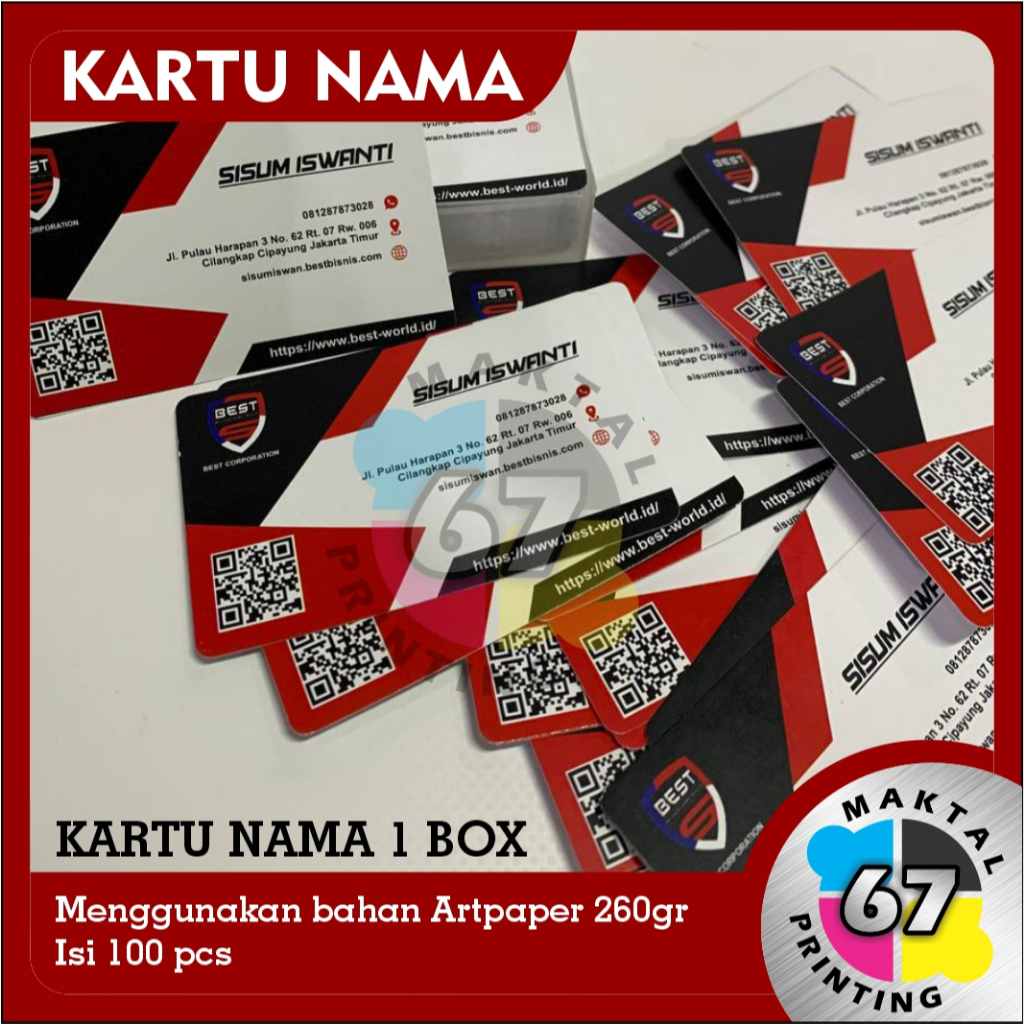 

Kartu Nama / Kartu Nama Usaha / Kartu Nama 2 sisi / Kartu identitas / Kartu Pengenal