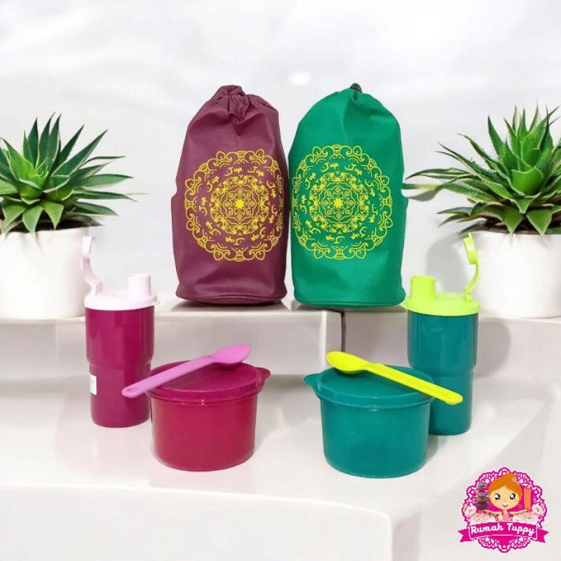 Promo Wadah Tempat Bekal Makan Makanan Ramadhan Set Tupperware Tuppy Murah