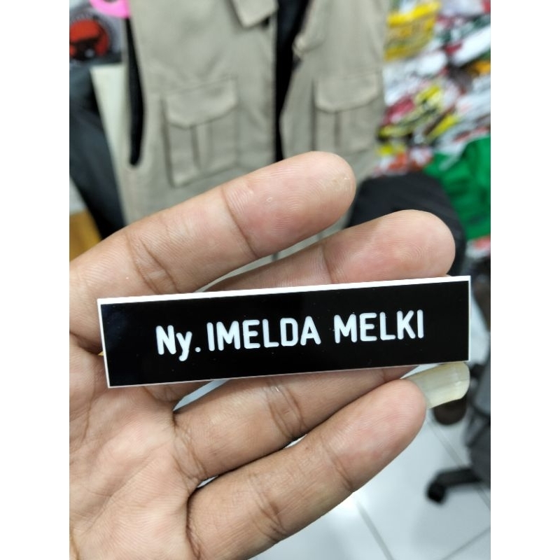 

name tag/papan nama 2x8cm