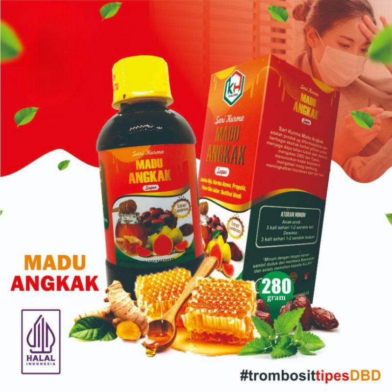 

Madu Kurma Angkak Super Khalifa 280g Mingkatkan Trombosit DBD Typus