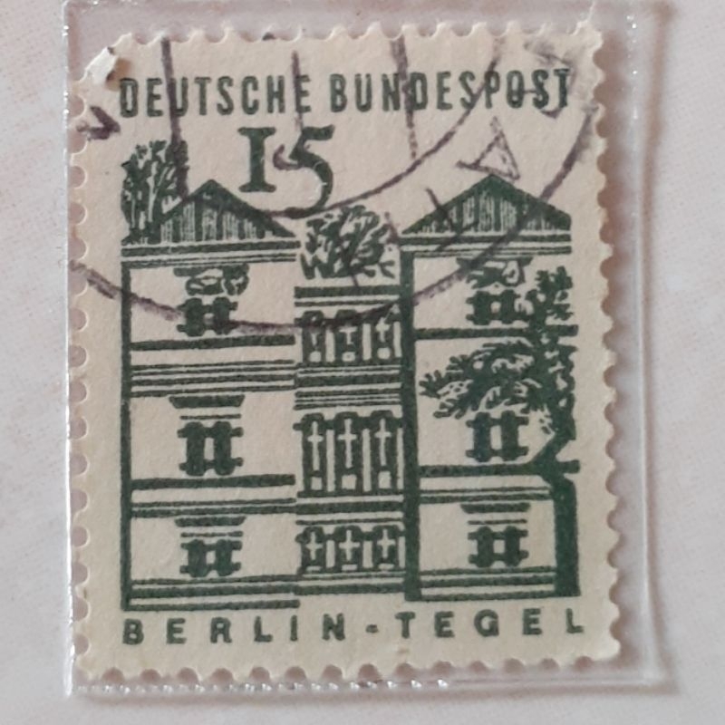 

(J1) Perangko Jerman German buildings from twelve centuries, small size (Tegel castle, Berlin) Tahun 1965