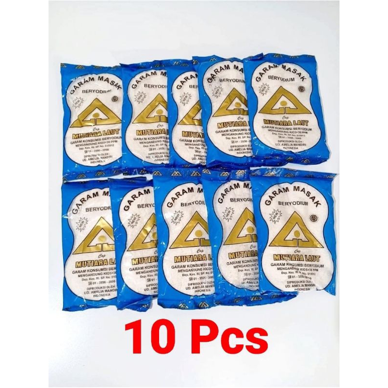 

10 Pcs garam dapur masak beryodium cap lima lima 100gram