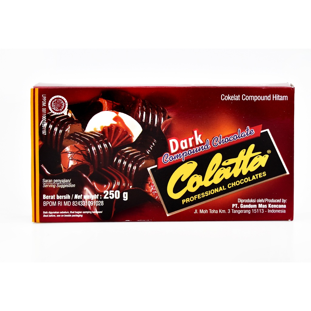 

Colatta Dark 250gr Compound Chocolate DCC Cokelat coklat masak