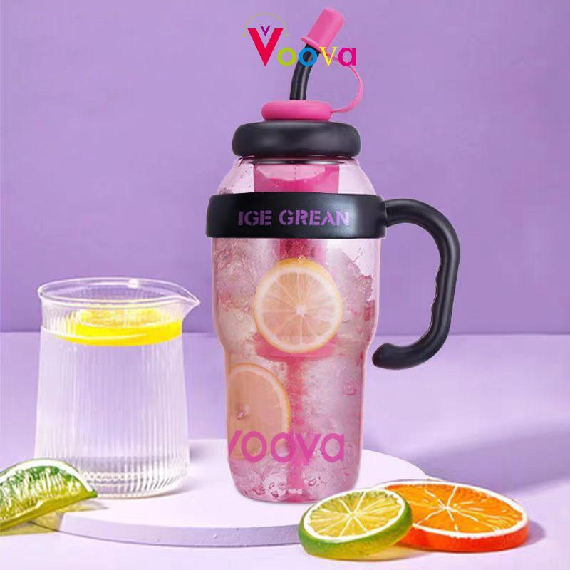 VOOVA Botol Air Minum Jumbo Kapasitas 1300ML Besar Botol Air Anak Jumbo Premium dengan Sedotan Tumbl