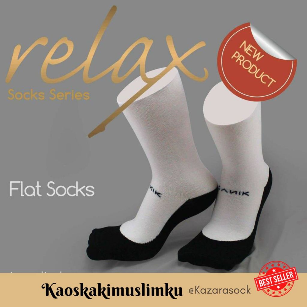 (KZR) Kaos Kaki Kanik Relax Flast Sock Allsize