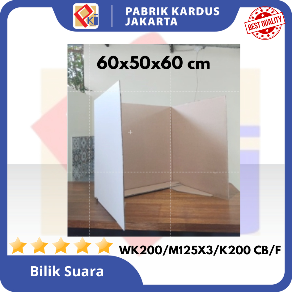 

BILIK SUARA UK 60x50x60 CM ( Minimal 3 PCS ) DOUBLE WALL