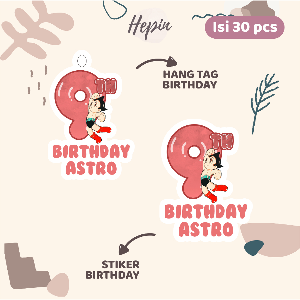 

(30pcs) diecut label hang tag ASTROBOY /lucu cetak hang tag ulang tahun/label stiker diecut/murah/label ulang tahun/suvemir ultah/stiker diecut/hangtag diecut